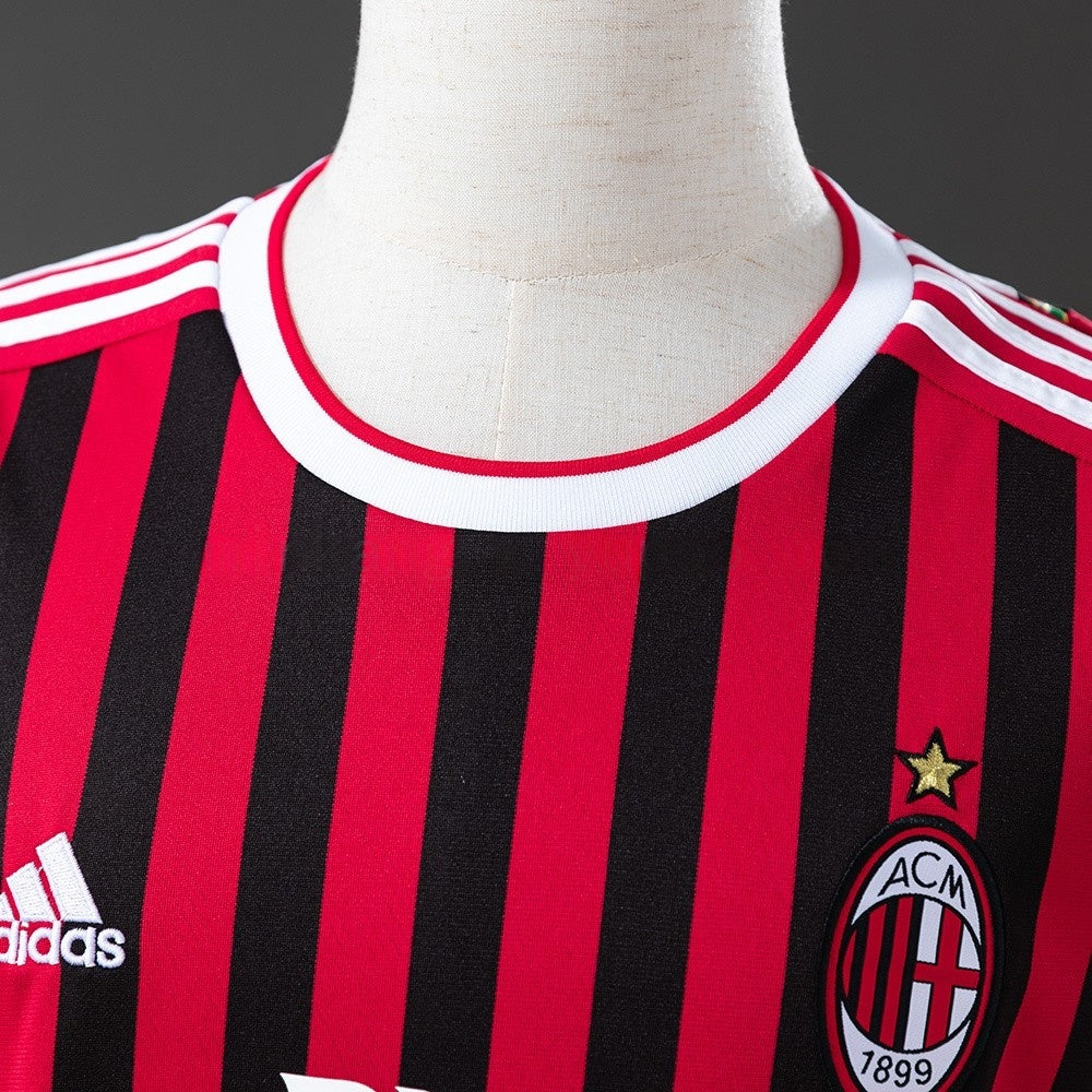 AC Milan Jersey 2011-12 Home Retro Kit