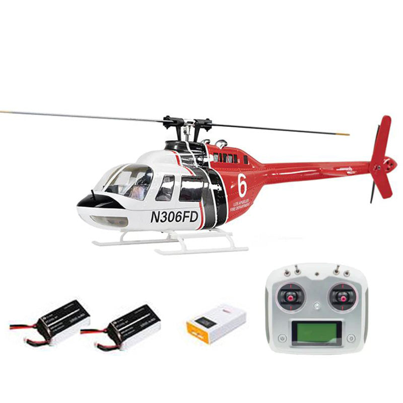 FLYWING Bell 206 V3 470 Scale 6CH GPS ACE Flight Control System Brushless RC Helicopter RTF
