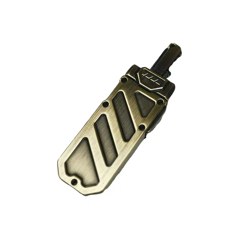 Haptic Fidget Slider – Sky Breaker Metal with Sword & Scabbard Press Mechanism