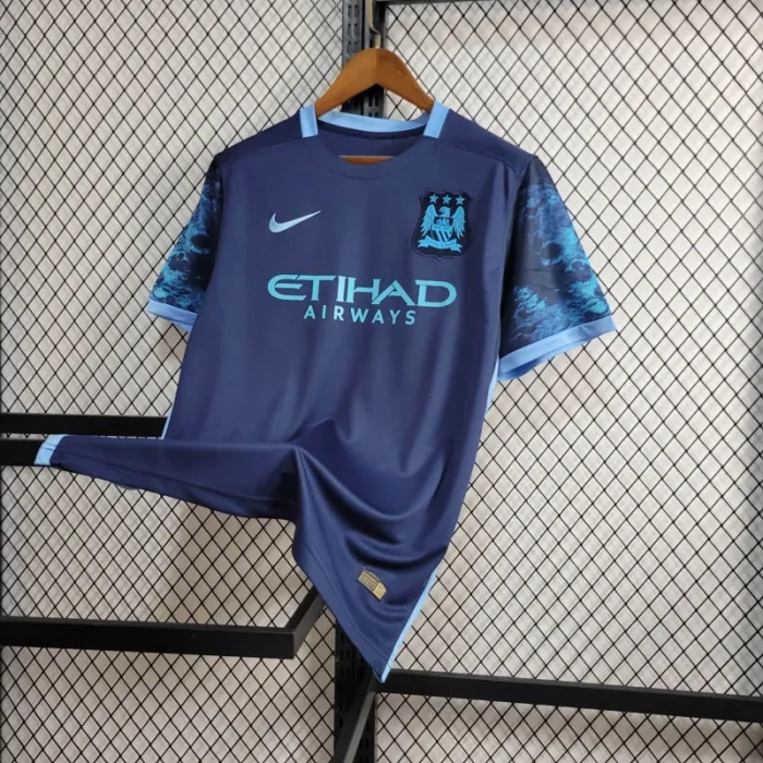 Retro Manchester City Away Kit 15/16 Football Jersey