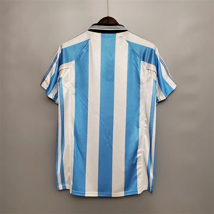 Argentina Jersey Home kit 1998 Retro Football Team Soccer Shirt