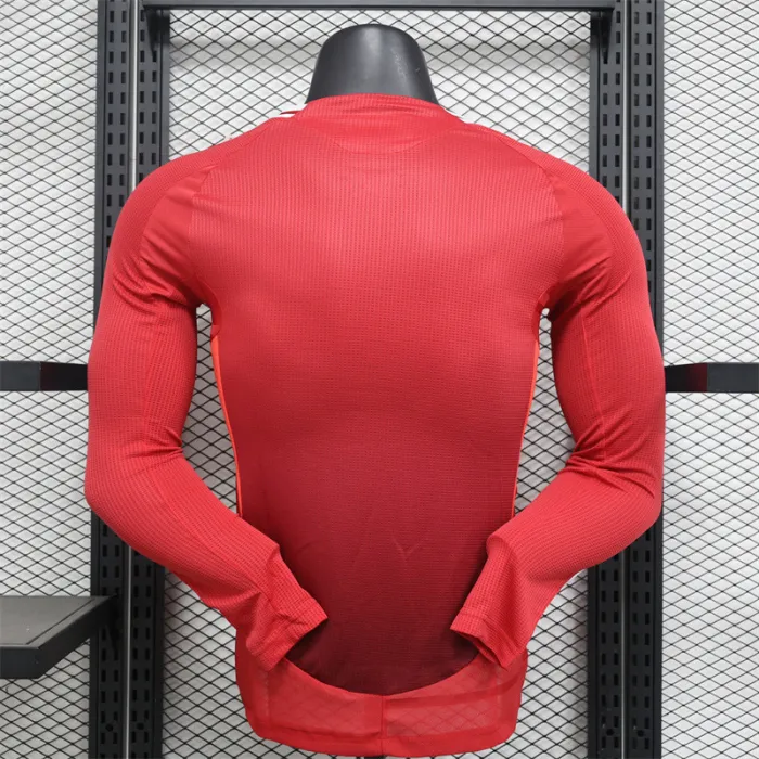Player Manchester United Home Kit 24/25 Football Jersey Long Sleeves