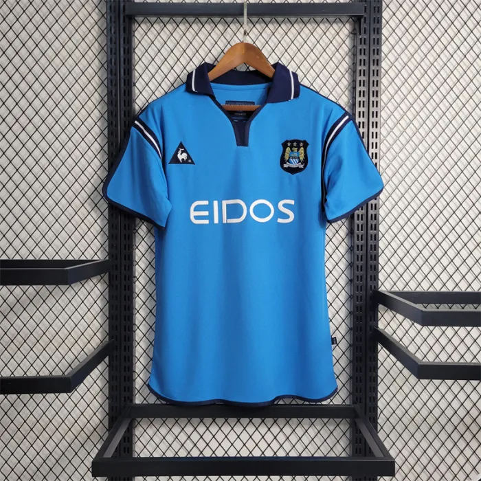 Manchester City Jersey Home Kit 01/02 Retro
