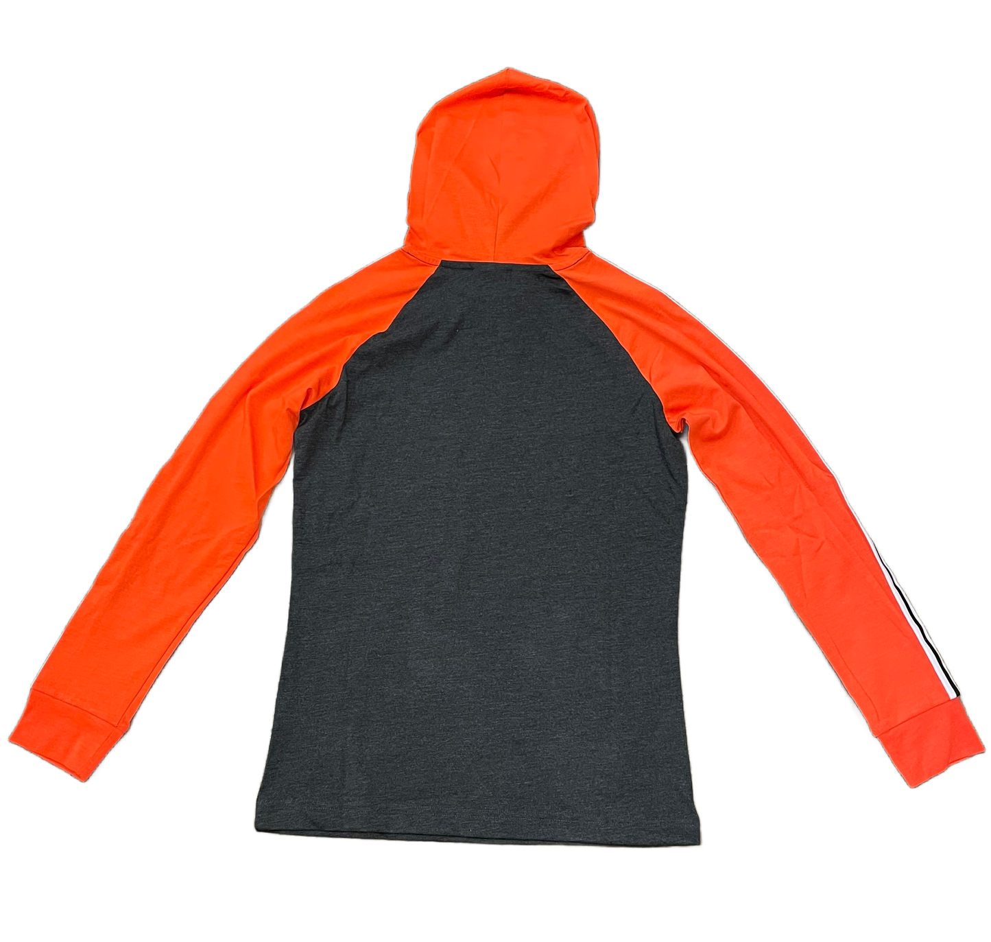 New Era Women's San Francisco Giants Lightweight Hoodie-Dark Grey/Orange