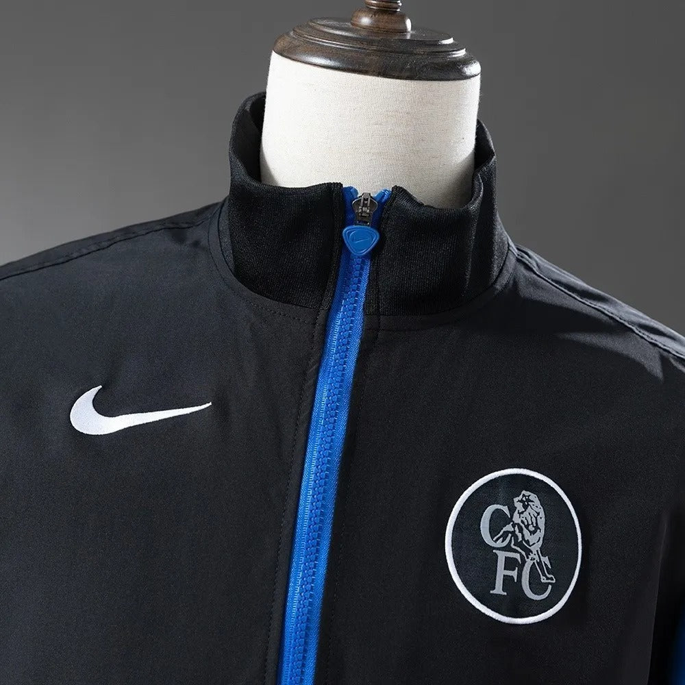 Chelsea Windbreaker 2025/26 Black Football Kit