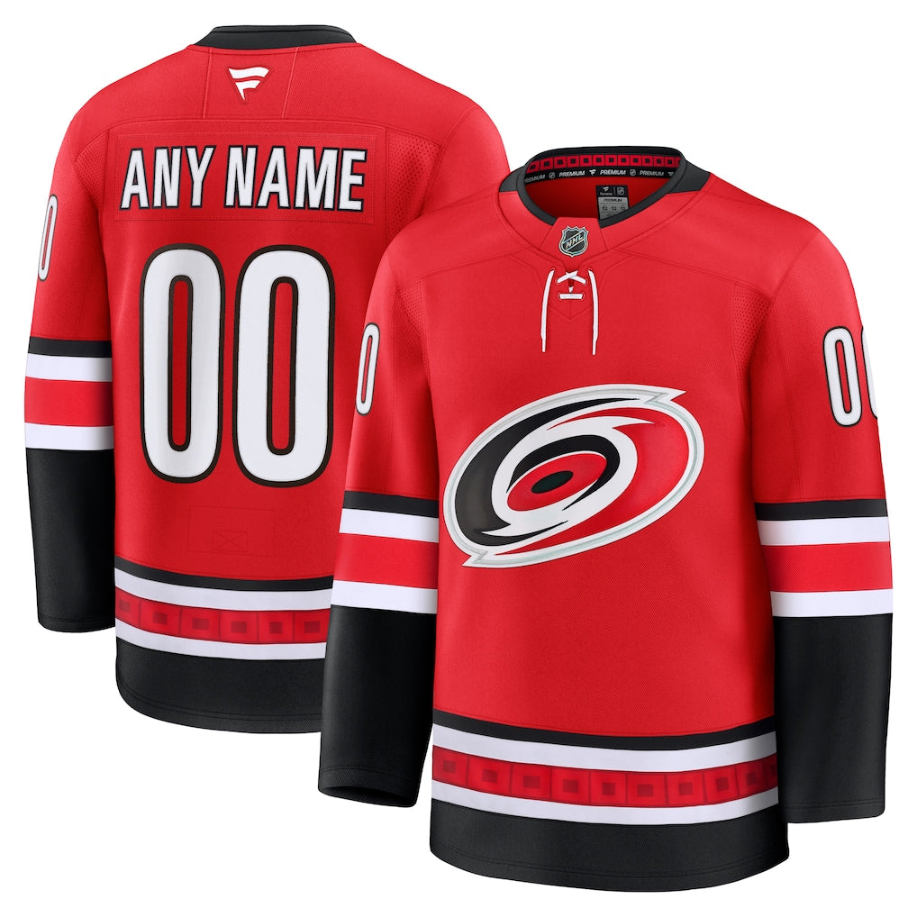 Custom Carolina Hurricanes Alternate Premium Jersey - Red