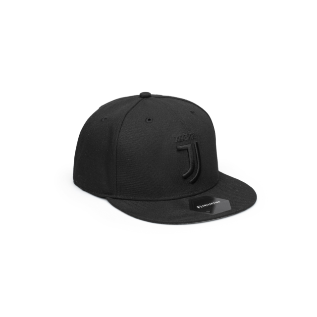 Fi Collections Juventus F.C. Blackout Fitted Hat-Black/Black