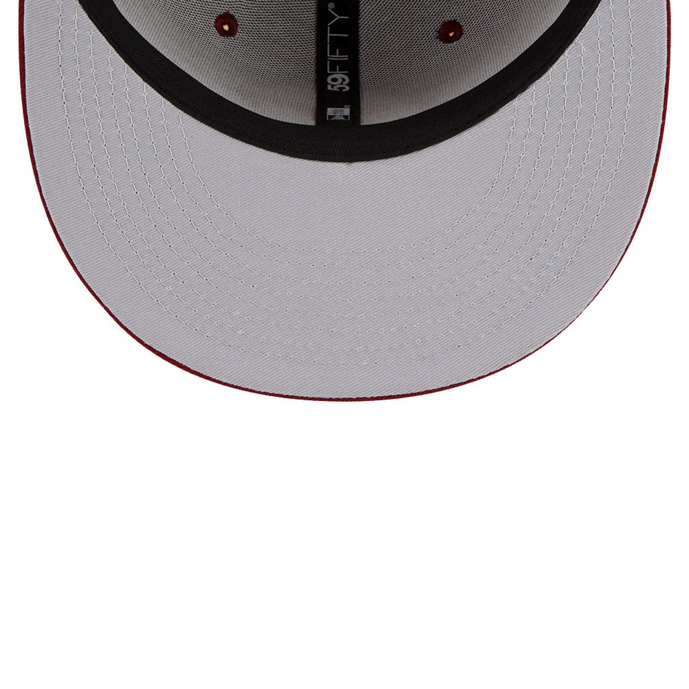 New Era Philadelphia Phillies Coopers Town The rings series 59FIFTY Fitted Hat- Burgundy
