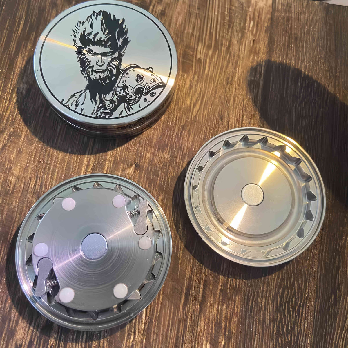 Ratchet Fidget Coin – Wukong Pop & with Stainless Steel Toy for Desk Breaks, Collecting