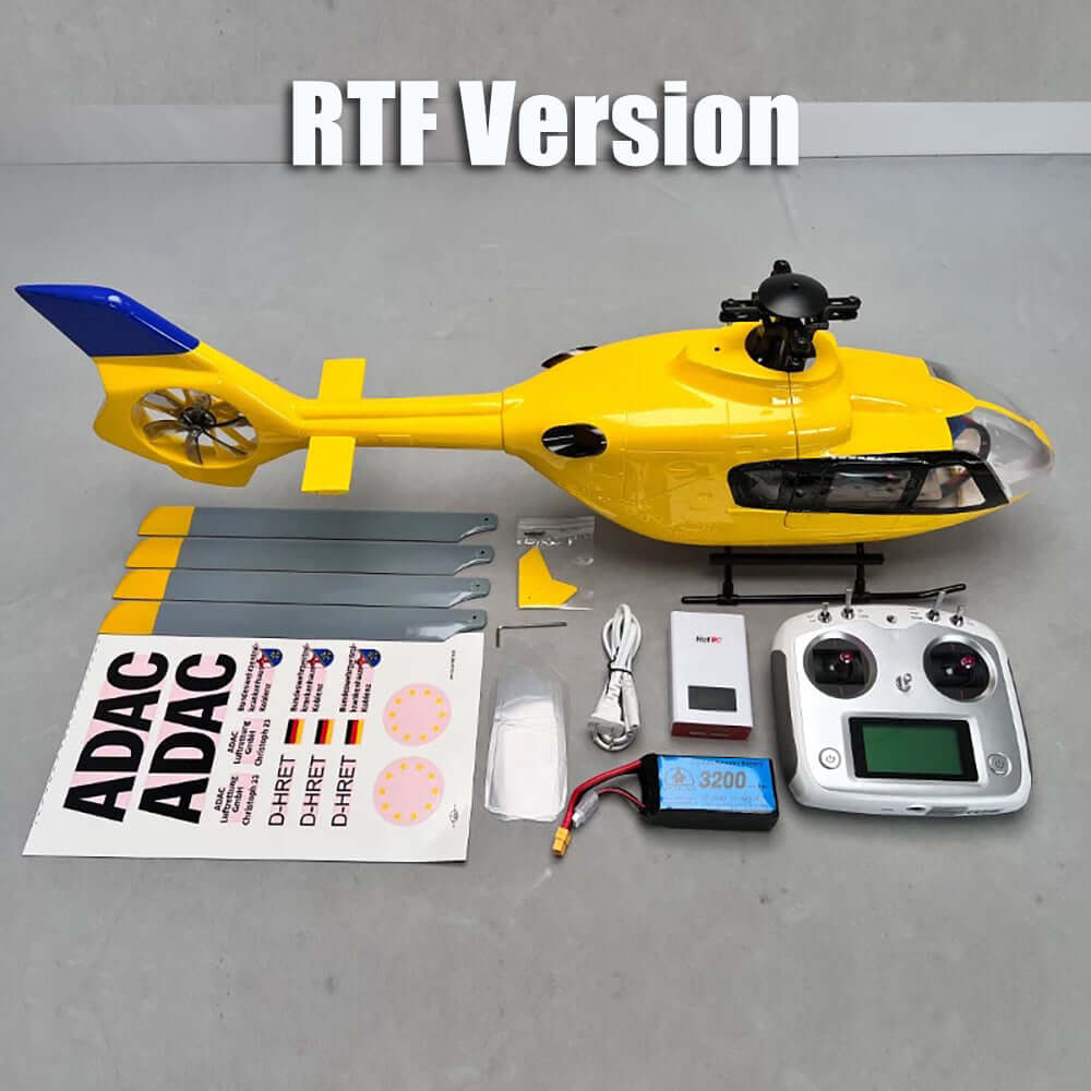 ROBAN EC135 ADAC 450L Scale RC Helicopter GPS X2 Flight Controller Flybarless PNP/RTF