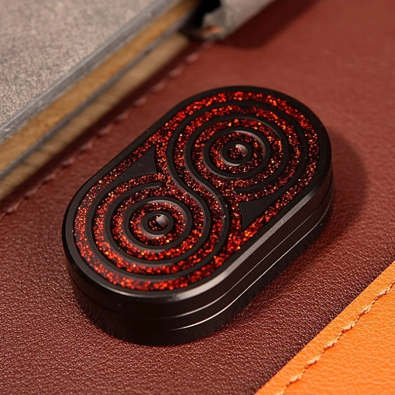Stainless Steel Fidget Slider – Sound Feedback Spring Ball EDC Stress Relief Desk Toy