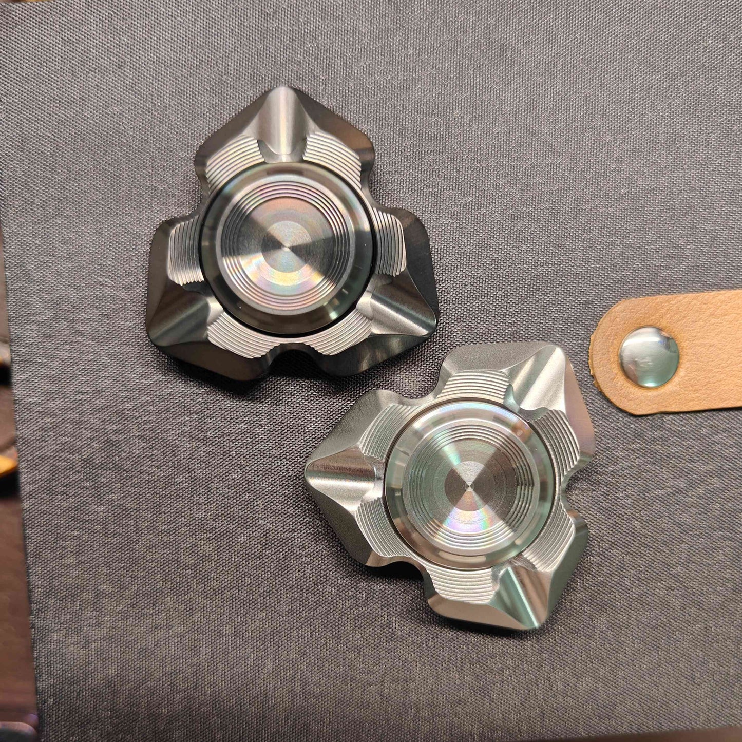 Stainless Steel Fidget Spinner – Valkyrie with Tri-Blade with Noisy Bearing