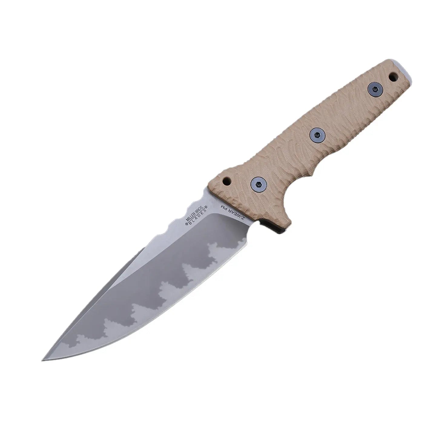 Steel Fixed Blade Knife – Juggernaut Z-WEAR 8mm Overbuilt with Tactical Pry