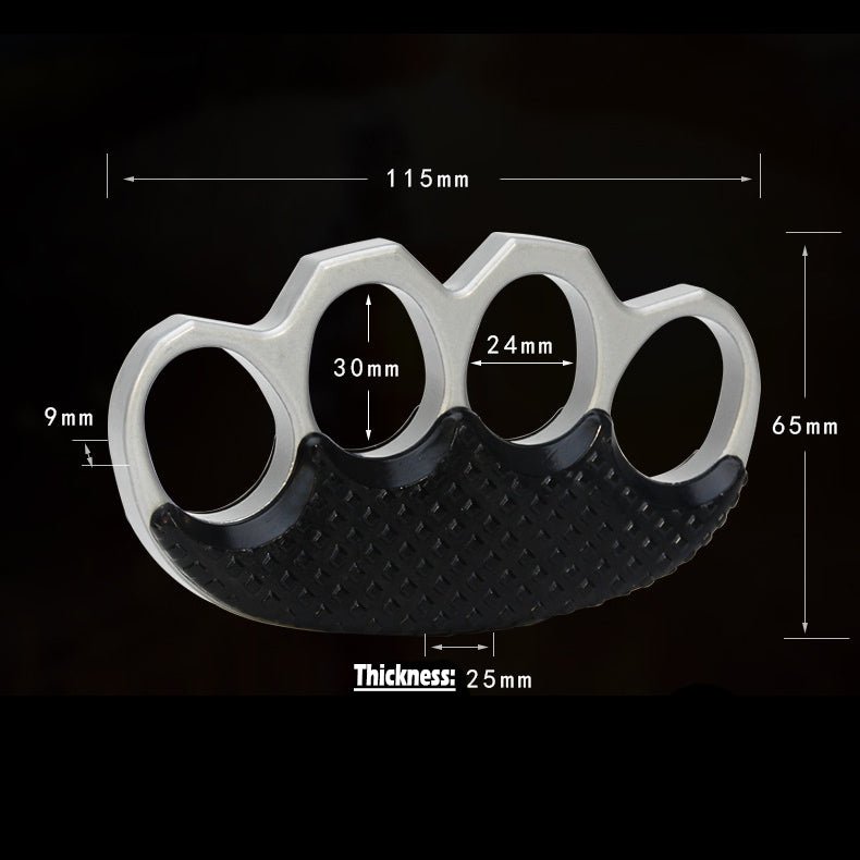 Steel Four Finger Knuckles – High-Strength Extreme-Thick 25mm with Tactical Grip Pads