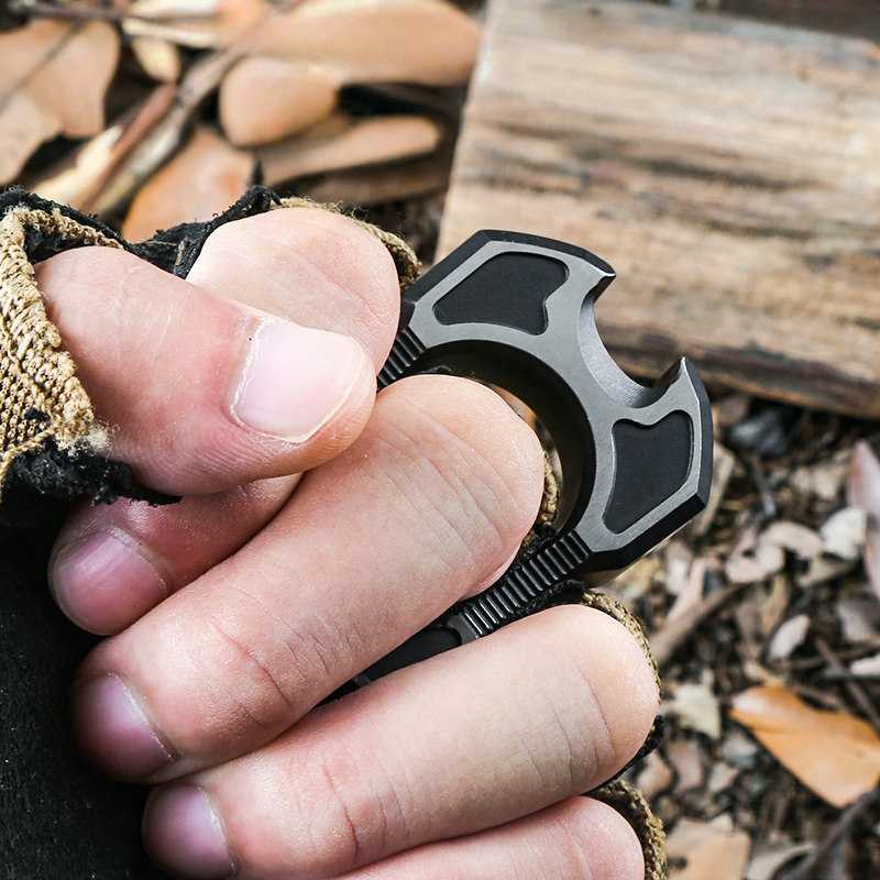 Titanium Bottle Opener Knuckles – EDC with TC4 Ring Multi-Function Self Defense Tool
