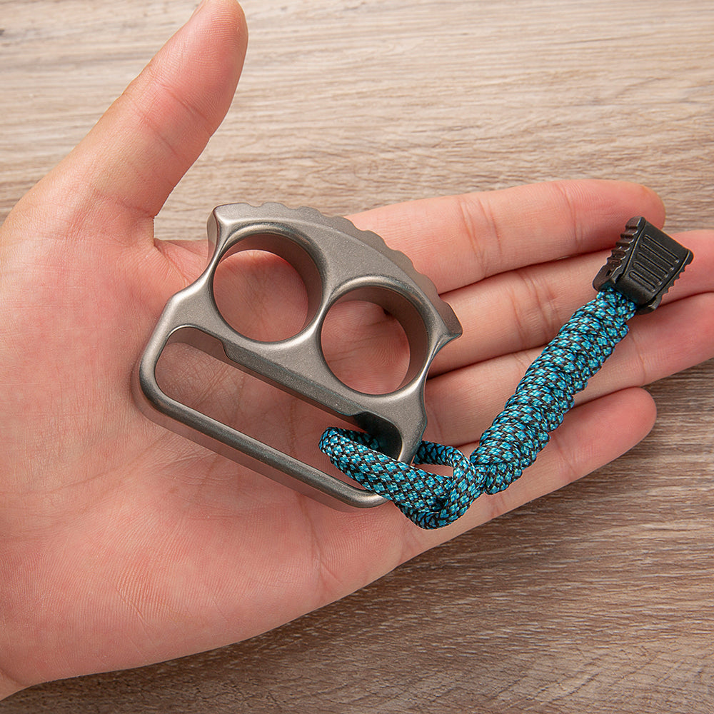 Titanium Bottle Opener Knuckles – EDC with TC4 Two Finger 18mm 115g Sandblasted
