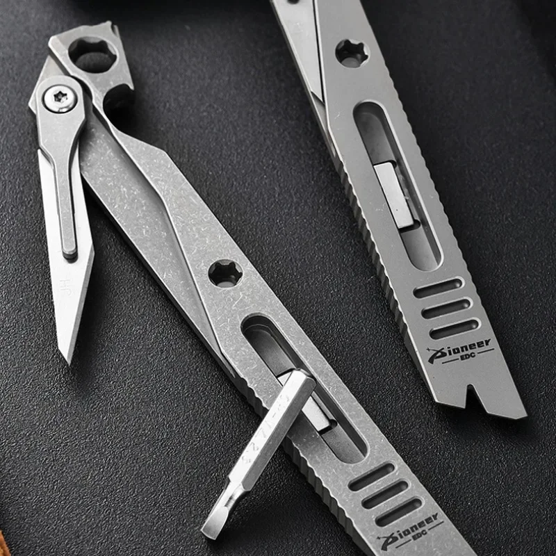 Titanium EDC Pry Bar – IronClad 9-in-1 Pocket with Aerospace-Grade Multi-Tool