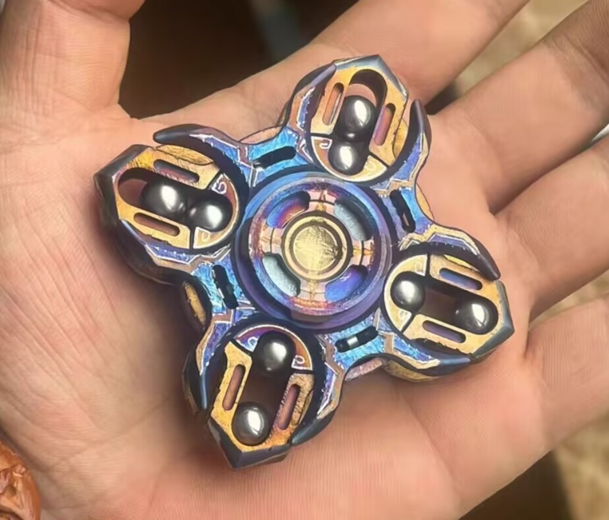 Titanium Fidget Spinner – Tri-Layer Oracle with & Steel EDC for Desk Breaks, Collecting