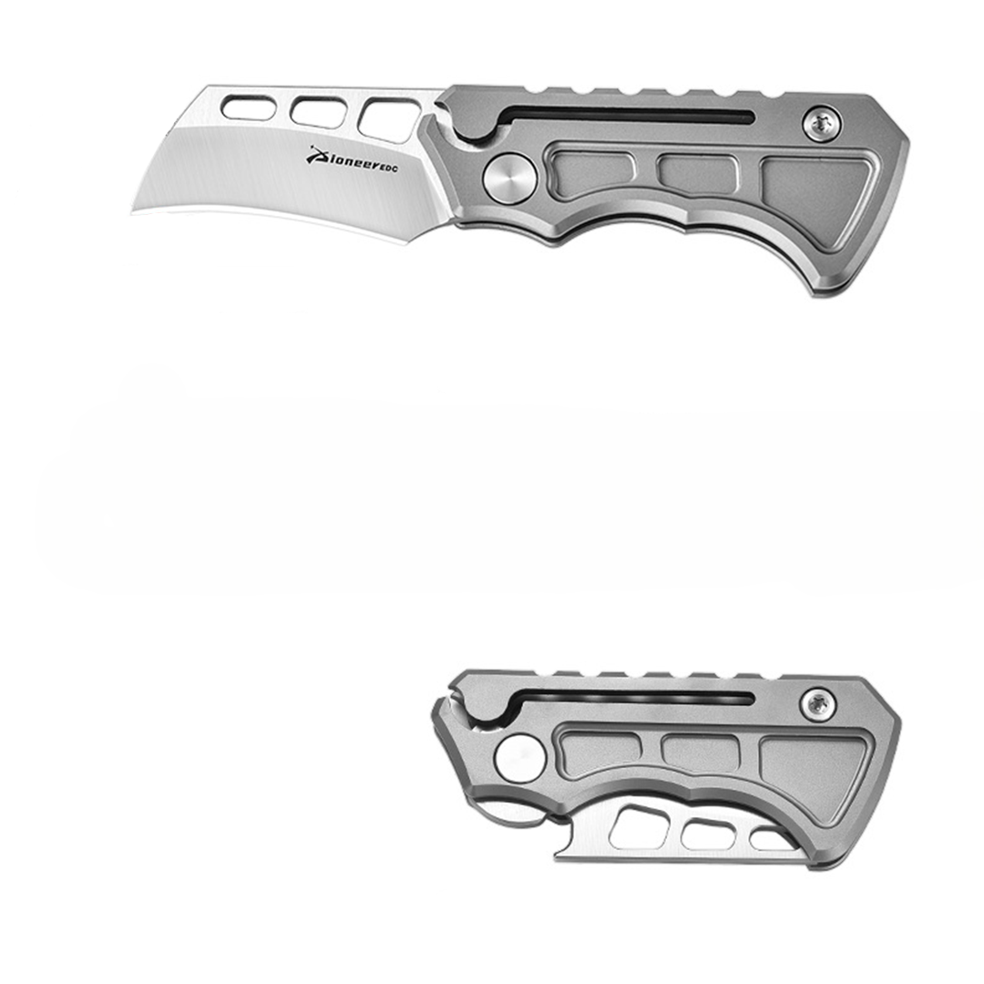Titanium Folding Knife – Titan Claw Mini EDC with 14C28N Steel & GR5 Handle