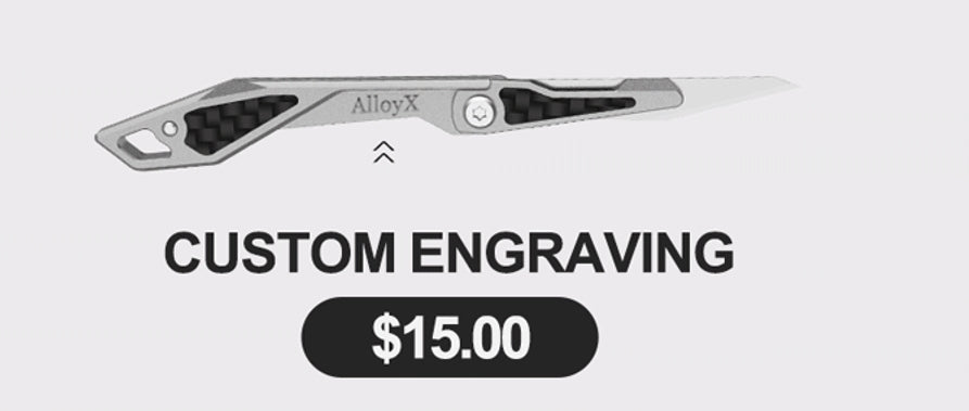 Titanium Folding Knife – WaspArmor Blade Micro Scalpel with Surgical Blade EDC Keychain