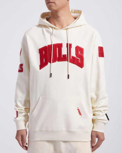 Pro Standard Chicago Bulls Triple Tonal DK PO Hoodie-Eggshell