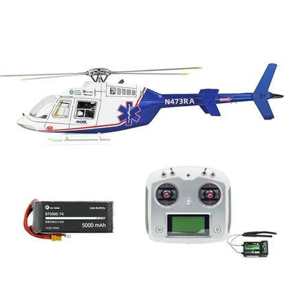 FLYWING Bell407 470 Class RC Helicopter GPS ACE Flight Controller 6CH LED RTF