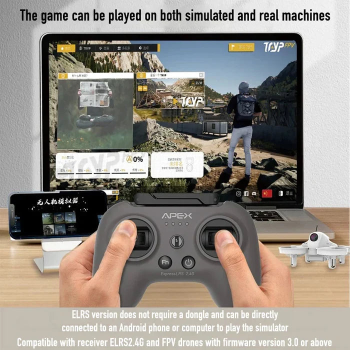 APEX PRO FPV Drone 4.0 PRO Head Tracking Optical Flow Mini FPV Racing Drone Set 5.8G Real-Time Video Super Wide Camera FPV Goggles Included