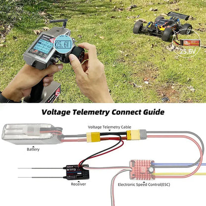 Radiolink RC6GS V3 2.4G 7CH Radio Transmitter with R7FG Gyro Telemetry Receiver Remote Controller for RC Car Boat