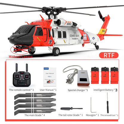 YUXIANG F09-S 1:47 Scale 2.4G 6CH GPS Optical Flow 5.8G FPV Dual Brushless 6-Axis Gyro Flybarless RC Helicopter RTF