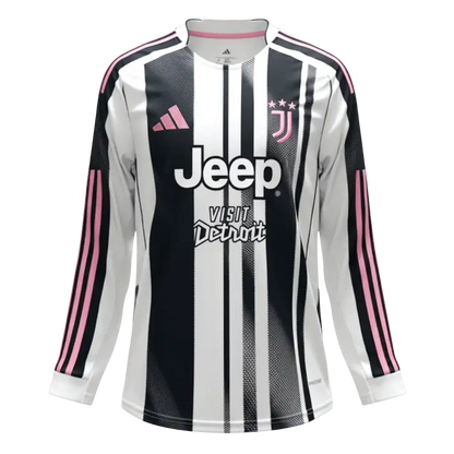 Mens Juventus Home Long Sleeve Jersey 2025/26