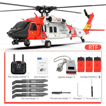 YUXIANG F09-S 1:47 Scale 2.4G 6CH GPS Optical Flow 5.8G FPV Dual Brushless 6-Axis Gyro Flybarless RC Helicopter RTF