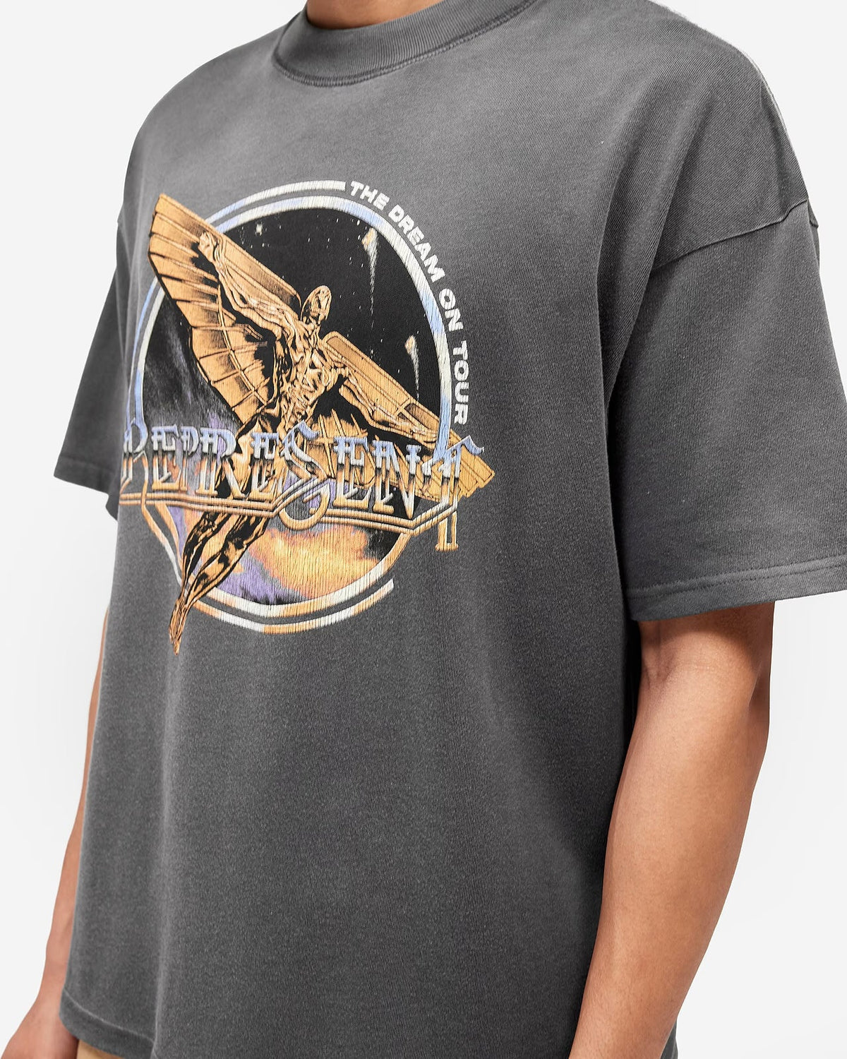 Represent Golden Tour T-Shirt in Sun Fade Grey