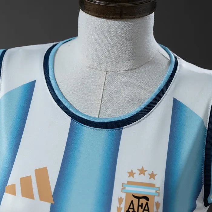 Women Argentina Home Vest 2026 World Cup Football Kit Soccer Shirt