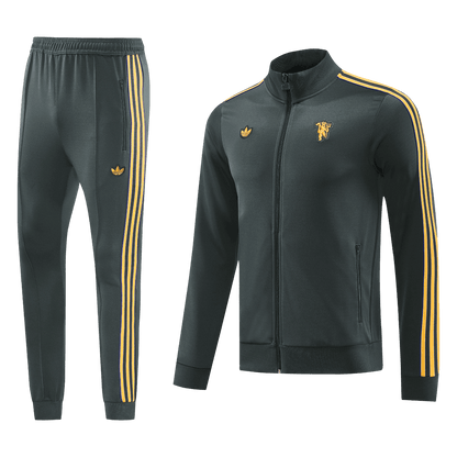 Manchester United 2025/26 Black Training Tracksuit Kit (Top+Pants)