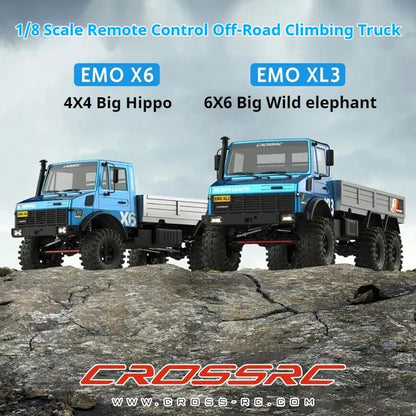 CROSSRC EMO X6 XL3 Big Hippo 1/8 Scale 4WD 6WD Brushless RC Rock Crawler Off-Road RTR