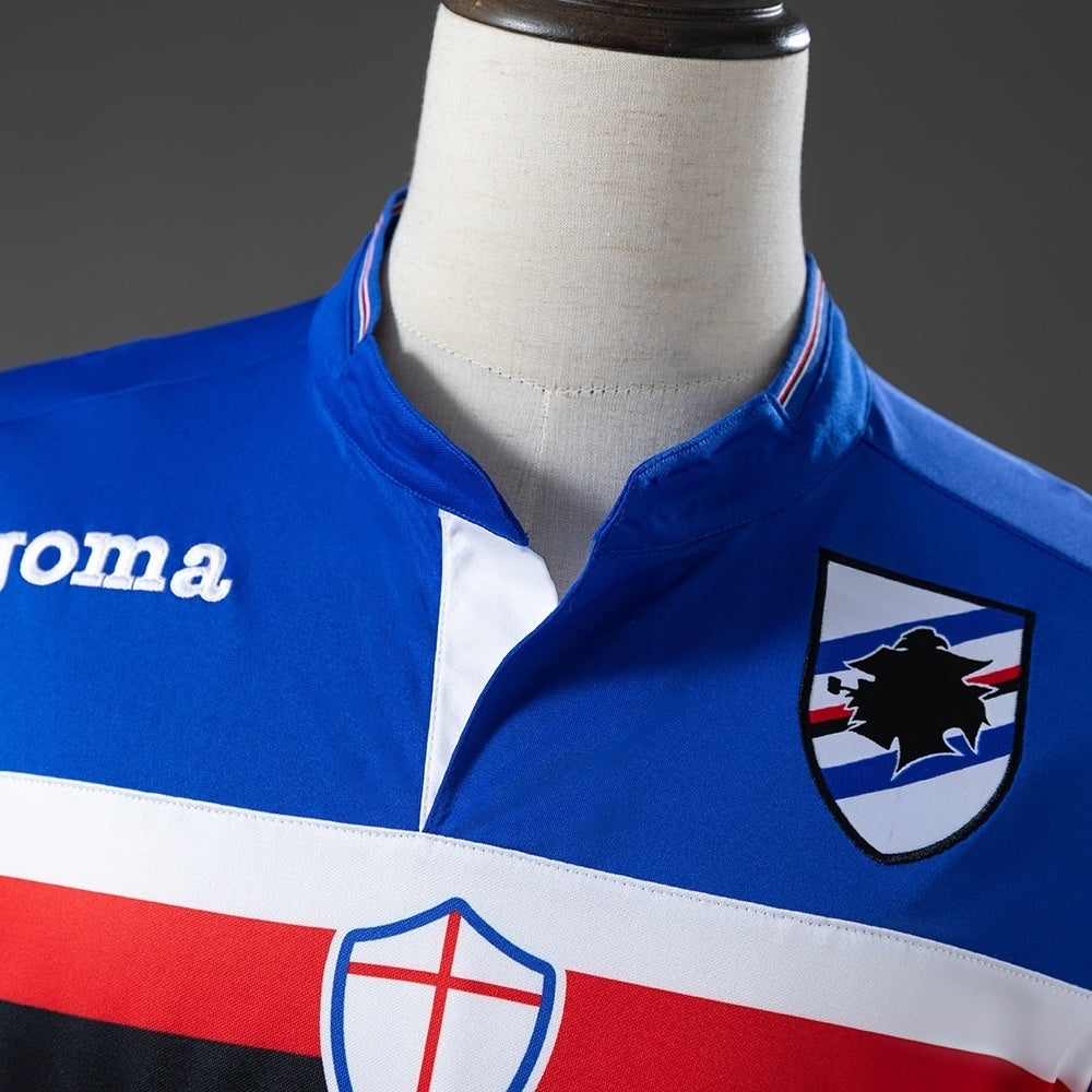 Sampdoria Home Jersey 2015-2016 Retro Football Kit Soccer Shirt