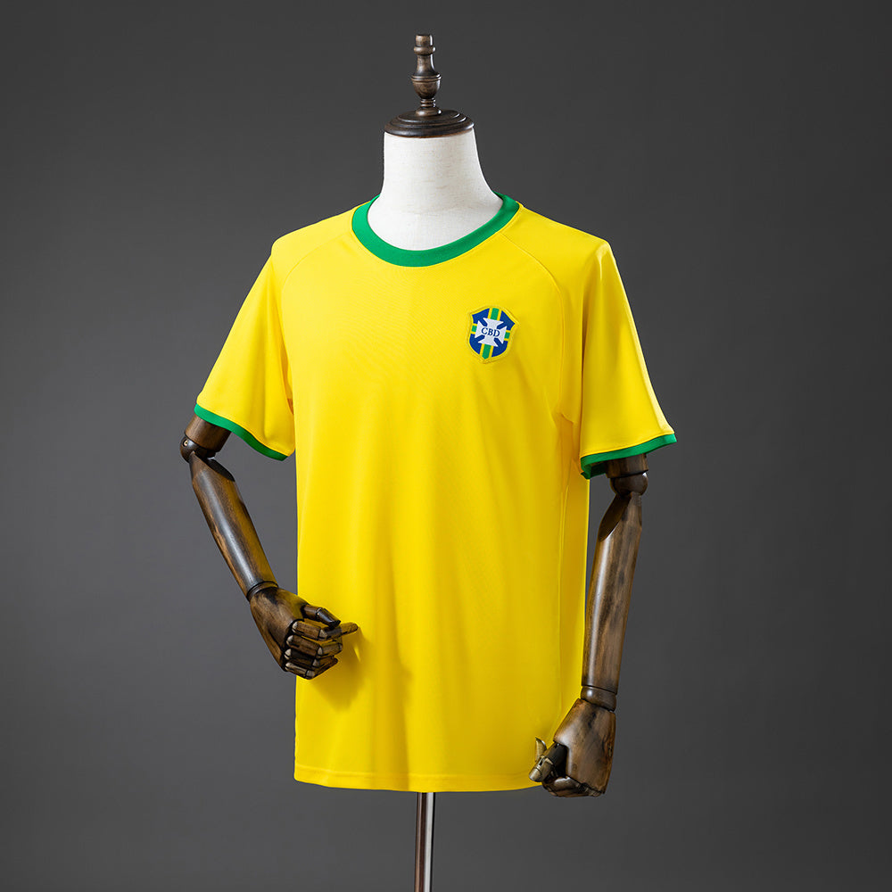 Retro Brazil Jersey 2025 Yellow Kit
