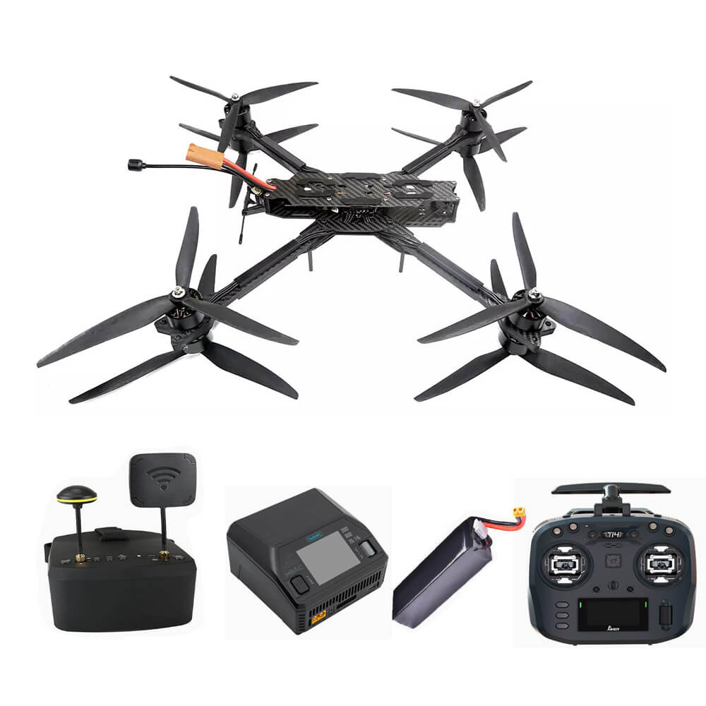 X8 10 inch FPV Drone Long Distance Large Load 5-7KG HD image transmission FPV Drone Set