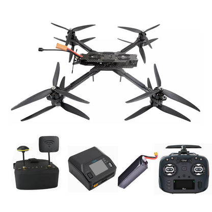 X8 10 inch FPV Drone Long Distance Large Load 5-7KG HD image transmission FPV Drone Set