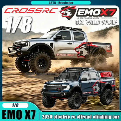 CROSSRC EMO X7 Big Bad Wolf XL4 Big Bad Bear 1/8 Scale 4WD Brushless RC Rock Crawler Trail Truck RTR