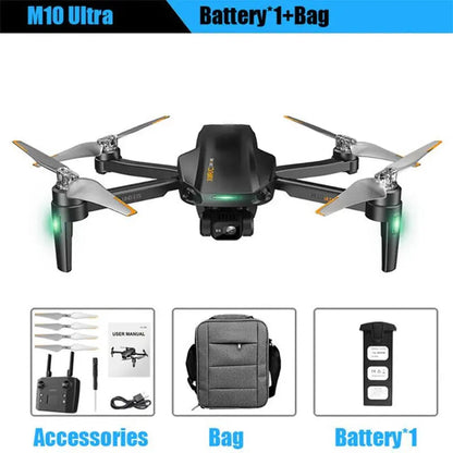 RC Drone XMR/C M10 Ultra 4K 3-Axis EIS Gimbal 360° Obstacle Avoidance 5G WIFI GPS 5KM FPV Brushless Foldable Quadcopter