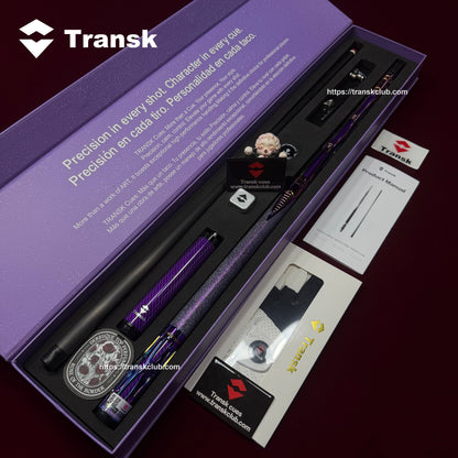 Transk Premium Metal Pool Cue  Set With Box 10.5/11.8/12.5mm Tip Adjustable Balance Weight Black/Gold/Red/Purple Options, Professional Billiard Stick for Advanced Players