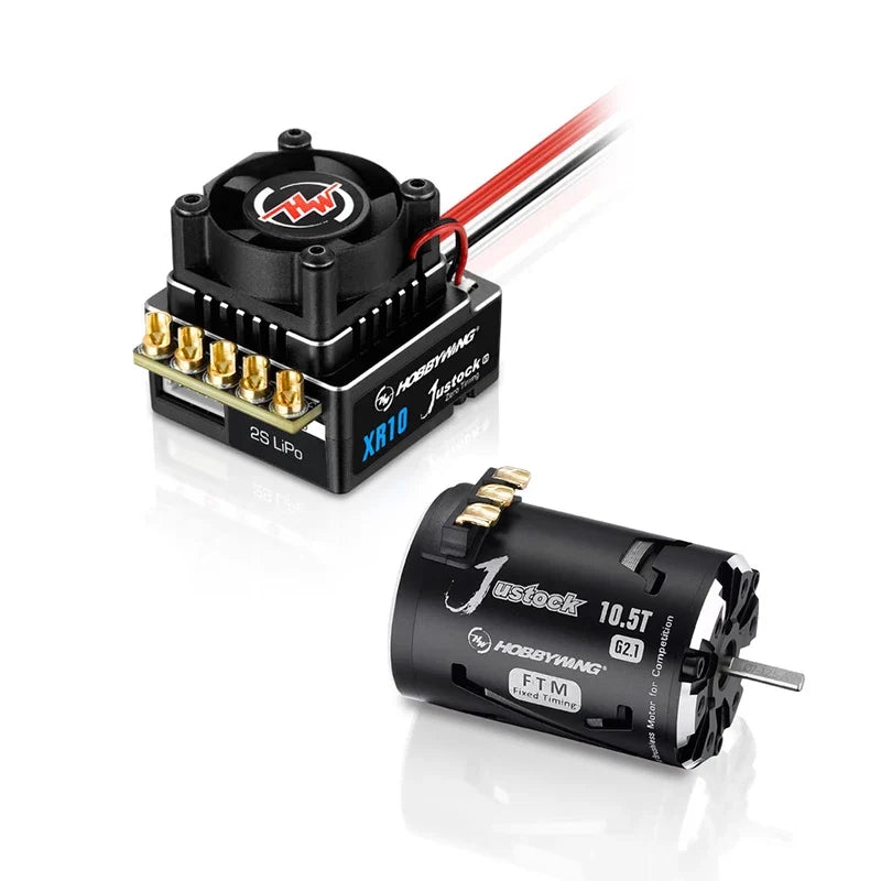 Hobbywing XeRun XR10 Justock G3S ESC — 60A 2S Sensored Brushless Speed Controller for 1/10 RC Cars