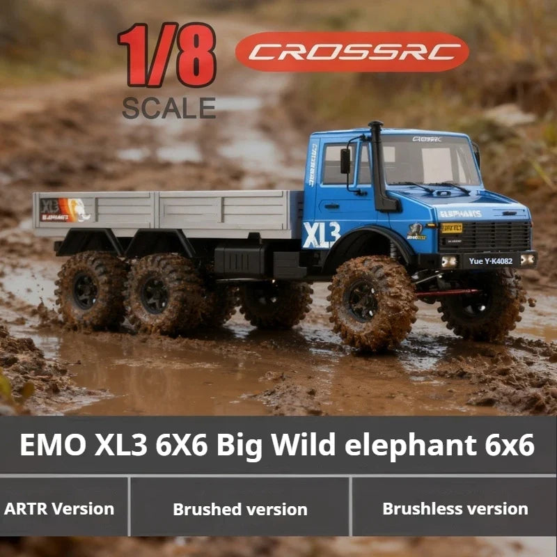 CROSSRC EMO X6 XL3 Big Hippo 1/8 Scale 4WD 6WD Brushless RC Rock Crawler Off-Road RTR