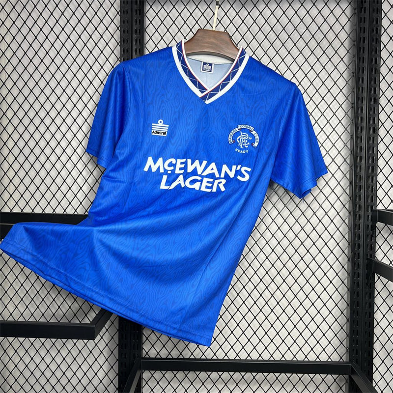 Retro Rangers Home Kit 1990 1992 Football Jersey