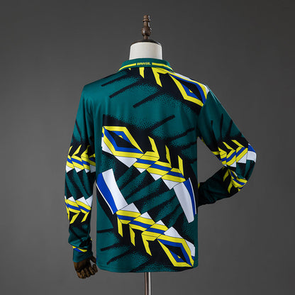Brazil Goalkeeper Jersey 1996 Retro Long Sleeves Football Kit Soccer Shirt