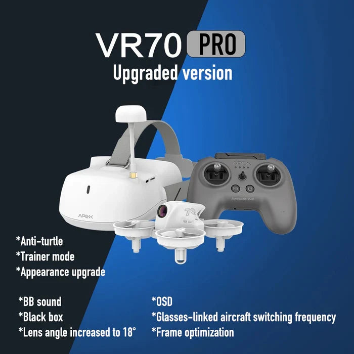 APEX PRO FPV Drone 4.0 PRO Head Tracking Optical Flow Mini FPV Racing Drone Set 5.8G Real-Time Video Super Wide Camera FPV Goggles Included