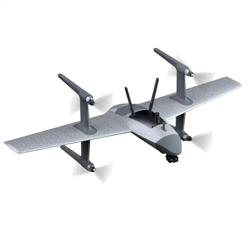 HEQUVA Swan Voyager K8-V2 VTOL Fixed Wing Drone 60 Min Flight Time 4K FPV RC Airplane RTF