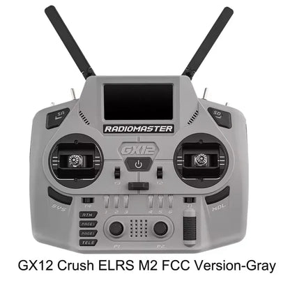 RadioMaster GX12 Crush ExpressLRS Radio Controller 1000Hz CNC Hall Gimbal Dual Band 16CH Transmitter for FPV Drones