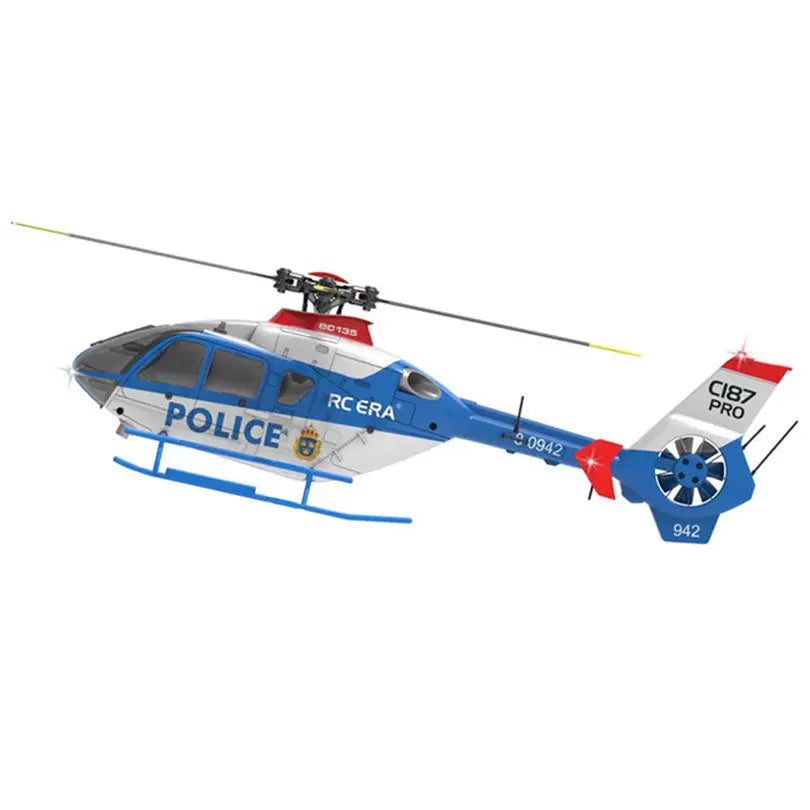 RCERA C123 EC135 4CH 6-Axis Gyro Dual Brushless Direct Drive Optical Flow Air Pressure Altitude Hold True Ducted RC Helicopter RTF